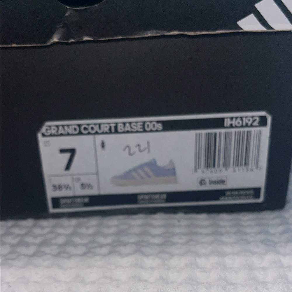 Adidas grand court size 7 Light Blue and White Sneakers - Picture 2 of 5
